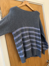 Load image into Gallery viewer, Fairly Soft Knit Sweater With Lurex Stripe Detail