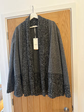 Load image into Gallery viewer, Grey Wool Blanket Short Jacket Coat