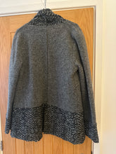 Load image into Gallery viewer, Grey Wool Blanket Short Jacket Coat