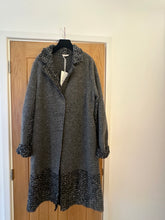 Load image into Gallery viewer, Grey Wool Long Blanket Coat