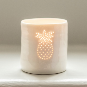 Porcelain Pineapple mini tealight holder