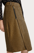 Load image into Gallery viewer, Lurex Skirt - Olive - SIZE S -10